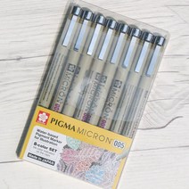 [응다팔아6279] 만화펜 학용품 수입필기구 필기수성펜 예쁜볼펜 삼각펜 수입볼펜 라이너펜, ★★옵션확인必 사쿠라 피그마 마이크론 시리즈 0.2mm, ★★단일상품