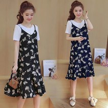 빅사이즈 뷔스티에원피스 미디움원피스 3XL프릴원피스