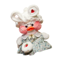 PKTOYS DIY 큐티 오리인형 크로스백 뽀글이 토이 캐릭터 빵빵덕 오리 인형 숄더백 크리스마스 명절 선물, 어깨 가방 흰색 사랑 헤어 벨트 녹색 스커트 딸기 가방, 노란 오리 어깨 가방