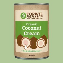 탑윌 유기농 코코넛 크림 400ml, 크림X4캔