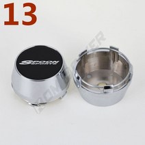 휠캡 60MM OD / ID 센터 림 캡 MUGEN VTEC 스푼 스포츠 스티커 커버 휠 허브 4 개, 13 13