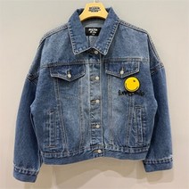 인디고키즈 SH01 데님 크롭 오버핏 청 자켓 IKJE23S01