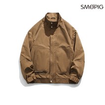 SMOPIG 남자 심플 빈티지 차이나 재킷 코트