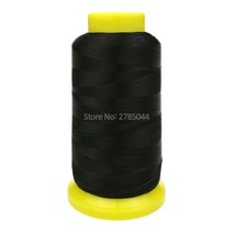 가정용 미니 재봉틀 Sanbest-100% 레이온 자수 실 DIY 수작업 120D/2 2200 미터 컴퓨터 재봉틀용 저 끈기, [03] 420 Black
