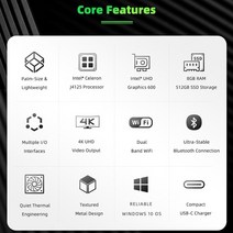 소형PC 미니PC 산업용미니PC M1T-4K 윈도우 11 미니 PC 박스 인텔 셀러론 J4125 DDR4 8GB 256GB SSD 와이, 02 UK, 01 8GB 128GB
