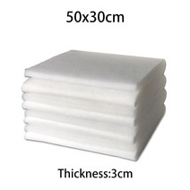 여과포 공조기 필터 흰색 수족관 물고기 탱크 슈퍼 두꺼운 생화학 코튼 필터 패드 매트 미디어 스폰지 섬유, 4D