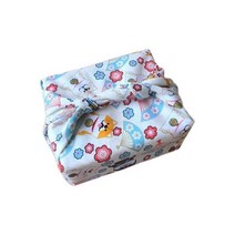 일본식 옷감 면화 클래식 전통 스타일 벚꽃 인쇄 꽃 선물 상자 포장 많은 용도115589, 70x70cm, s26