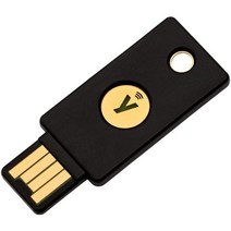 Yubico YubiKey 5 NFC 2단계 인증 USB 및 NFC 보안 키 USB-A 포트 NFC 모바일 장치와 작동 - 하나 이상의 암호로 온라인 계정 보호 Black