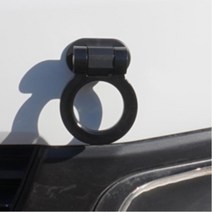 차량용 견인고리 후크 장식 자동차 싼타페 더뉴K3 마티즈 KA4카니발 트랙스 외부 NF소나타 말리부 올뉴투싼 트렁크 아반떼 QM3 아우디 그랜져 니로 YF, 삼각형 실버