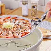 전자렌지 오븐 에어후라이어 접시 꺼내기 집게 뜨거운 트레이 쟁반 고온 요리 그릇 운반 서빙 집기 스푼 디쉬 스테인리스 냄비집게 스프 국 찌개 옮기기 도구