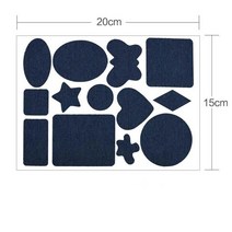 가죽보수스티커 25/20/5/1pcs 진 패치 데님 접착제 팔꿈치 DIY 청바지 수리 의류 직물 바느질, 14 1 Pack