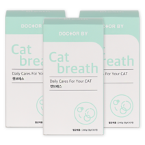 닥터바이 캣 브레스 고양이 기침 재채기 기관지 호흡기 특허소재 영양제, 3세트