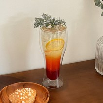 베이직 더블글라스 아이스커피 더블 윌 이중 유리컵 8종, 비어400