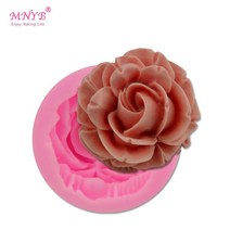 제빵 꽃 장미 실리콘 케이크 금형 3D 꽃 퐁당 금형 컵케익 젤리 캔디 초콜릿 장식 베이킹 도구 금형 FQ2825