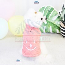 요크셔테리어 누빔 패딩 조끼 핑크 반려외투 페키니즈 애완견 푸들 아카타, 2XL