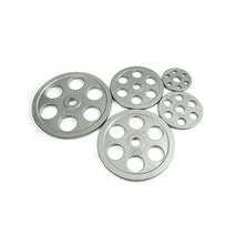 [플러그피트니스] 6홀 중량 주물원판 10kg 2장 1세트 I 바벨원판 중량원판