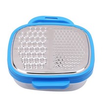 1 PC 조절 스테인레스 스틸 야채 슬라이서 당근 강판 감자 커터 도구 주방 야채 과일 도구기구, blue
