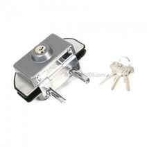 션톅록키싱글 1E1-01055 문잠금 도어잠금 고정장치 잠금 보안잠금 양형잠금 현관잠금 강화유리잠금 양잠금^^*, 래*큐동펴쾡/낱개