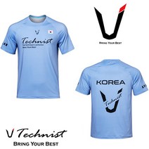 테크니스트 남여공용 배드민턴 코리아 티셔츠 라벤더 21TT-8616