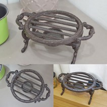 엔틱 주물 워머 냄비받침 차워머 피자받침 피자받침대 캔들워머, 1개