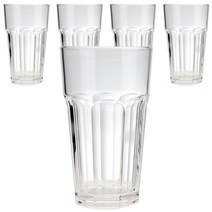 미르 8각컵 480ml 16oz, 투명, 5개입