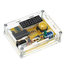 주파수계수기 DIY 주파수 테스터 크리스탈 카운터 미터 발진기 투명 케이스 1Hz ~ 50MHz 포함