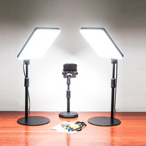 촬영조명 스튜디오 유튜브 음식 뷰티 촬영용 조명 라이브커머스장비, [듀얼 라이트] 100W 라이트 + 스탠드