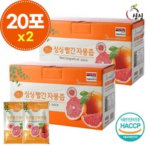 싱싱 빨간 자몽즙 2박스 40포, 단품, 단품