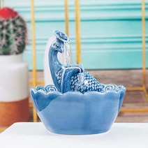 안개 발생기 연못 만들기 인공 폭포 실내용 분수 유럽 실내 분수대 생성기 인조 미니 31, Peacock-blue 분배 펌프 필터면