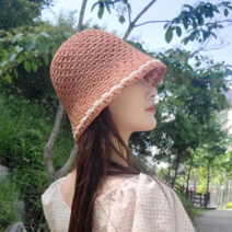 휴양지모자 밀짚모자 라피아햇 여성벙거지모자