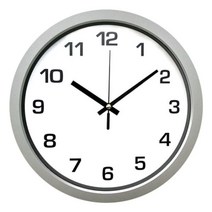 [에이치플러스몰] GB8092 simple 무소음 벽시계 실버, 상세 설명 참조