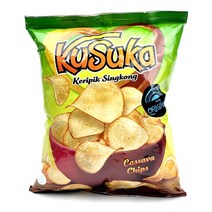 아시아푸드 카사바칩 쿠수카 끄리픽 씽콩 KUSUKA KERIPIK SINGKONG, 1개, 180g