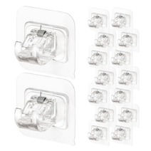 압축봉 홀더 16개입 미니 커튼봉 고정 잔대리 무타공 부착식 브라켓, 1팩