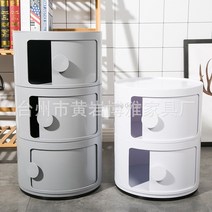 MORE이케아캐비넷 원형수납장 마켓비 이케아철제서랍장, 2단 회색