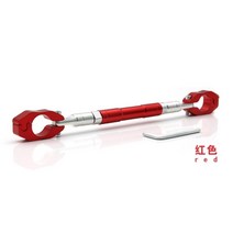 핸들 크로스바 스트럿바 멀티바 튜닝용품 오토바이 바이크 PCX 봉지걸이 거치대 가로바 브라켓 연결바 댐퍼, 핸들크로스바_빨강