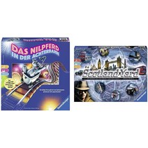 Ravensburger 26772 - 롤러코스터 속의 하마 - 온 가족을 위한 보드 게임 &amp; The Stray Pharaoh - 7, 03 하마 + 스코틀랜드 야드