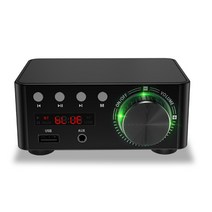 인티앰프 블루투스 5.0 HIFI 오디오 앰프 디지털 파워 보드 50WX2 스테레오 홈 시어터 USB TF 카드 플레이, 12V5A 전원 공급 장치, 03 12V5A Power Supply