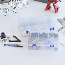 못 나사 볼트 투명 플라스틱 소품 정리함 공구박스 피스통 보관함 연장통