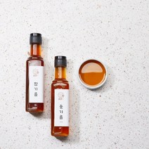 전통선물 직접 짠 고소한 송하 참기름 들기름 세트, 들기름(국산) 180ml