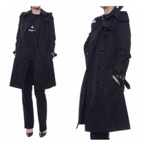 [버버리] 20FW 여성 켄싱턴 태피터 트렌치코트 (8033520_BLACK_20F)
