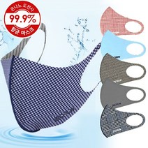 비크론 은나노 도전사 3D 입체 연예인 마스크 1매 항균 패션마스크 세탁가능, 네이비체크