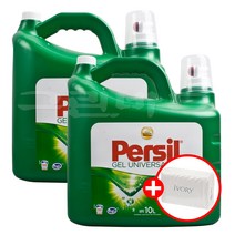 퍼실 젤 유니버셜 대용량 액상세제 10L x2개 + 아이보리비누, 20L, 1set