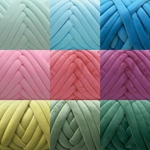 MIORA 빵빵한 자이언트 얀 망고실 1kg 벨벳 면 2종 40컬러, 고급스러운벨벳, 에메랄드