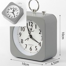 사각 알람 탁상시계 그레이 건전지탁상시계 탁상전자시계 스탠딩시계