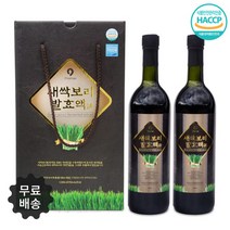 100% 국내산 새싹보리 발효액 고급 선물용 패키키 1500ml(750ml*2병), 3세트 4500ml(750ml*6개)