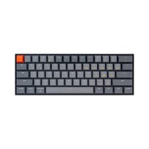 Keychron K12 60% 레이아웃 핫 스왑 가능 블루투스 무선 유선 기계식 키보드 광학 민트 스위치 컴팩트 61키 화이트 LED 백라이트 맥 윈도우와 호환, Optical Red Switch