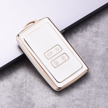 까마느 르노 삼성 키케이스 샤인 QM6 SM6 XM3 차키 키홀더 키링, 그린+로프키링