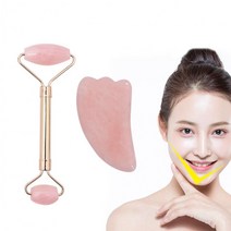 원석 얼굴리프팅 피부 마사지봉 쿨링스틱 페이스 장미석 괄사도구 옥 안마기 롤러 스톤 기계 마사지, 날개