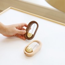 세이즐리 원목 도어벨 현관종 황동 우드 풍경종 자석 카페, 02 브라운 월넛