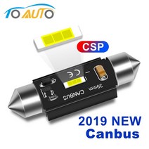 자동차전조등 1pcs 꽃줄 조명 c5w csp led 전구 자동차 돔 조명 c10w canbus 오류 무료 자동차 31mm 36mm 39mm 41mm 슈퍼 브라이트 12v 호환